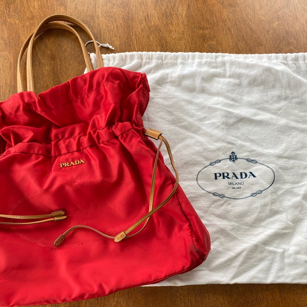Red Prada purse